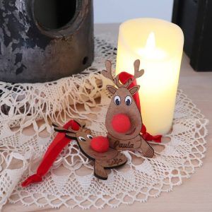 Reno navidad con pompón