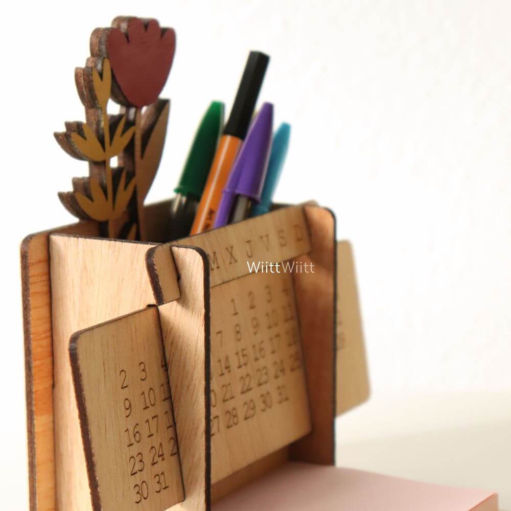 Calendario perpetuo portalápices - Imagen 4