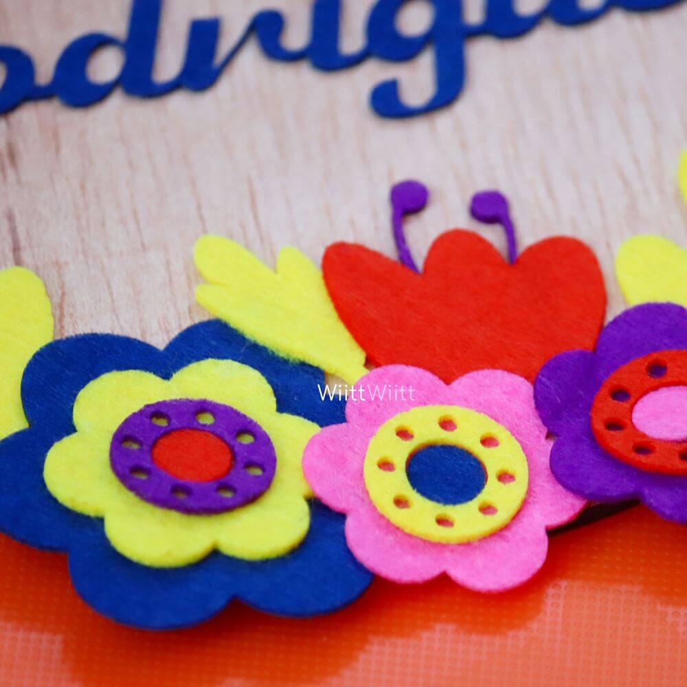 Cartel Fieltro Flower Power - Imagen 4